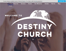 Tablet Screenshot of destinynj.org